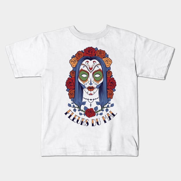 The Flowers of Evil Kids T-Shirt by NiceIO